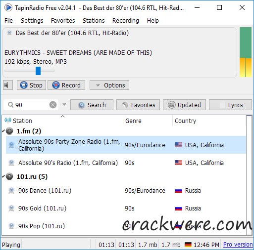 TapinRadio Pro 2.15.96.5 Crack + License Key Free Download (2023)