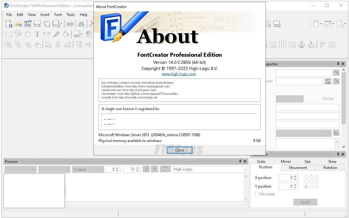 FontCreator 15.0.0.2948 Crack + Activation Code [Latest] Free Download